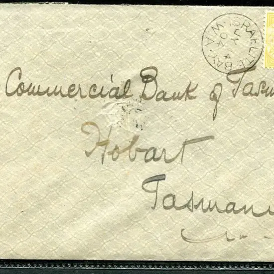 1904 (14th Jul) Israelite Bay 3b cds's tying 2d ...