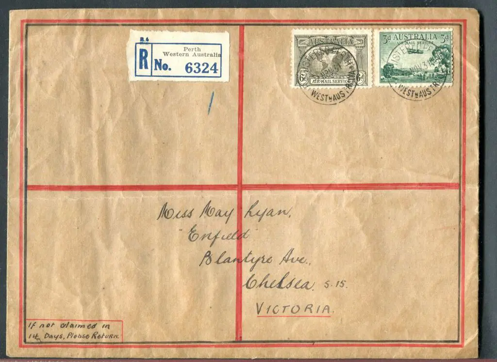 1931 (4th Nov) 6d Kingsford Smith Airmail & 1929 ... Image 1++