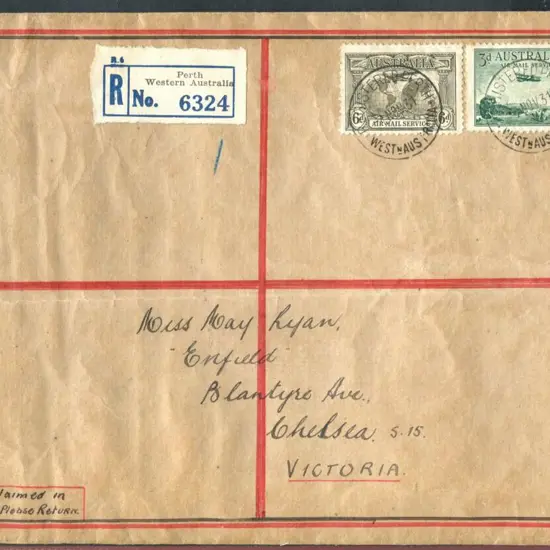 1931 (4th Nov) 6d Kingsford Smith Airmail & 1929 ...