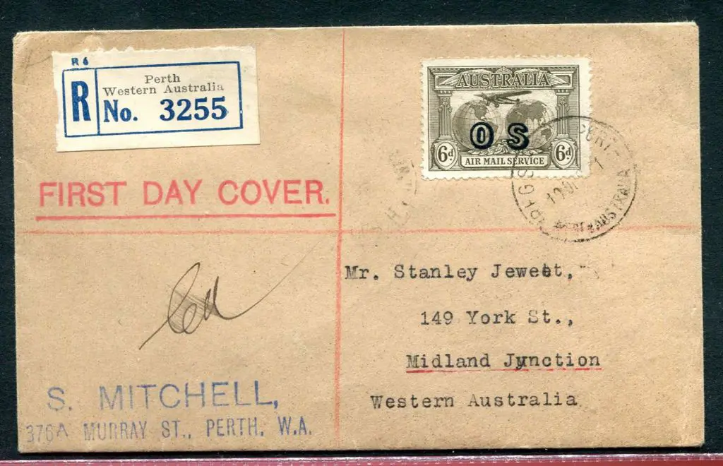 1931 (10th Dec) 6d Kingsford Smith Airmail ovptd ... Image 1++