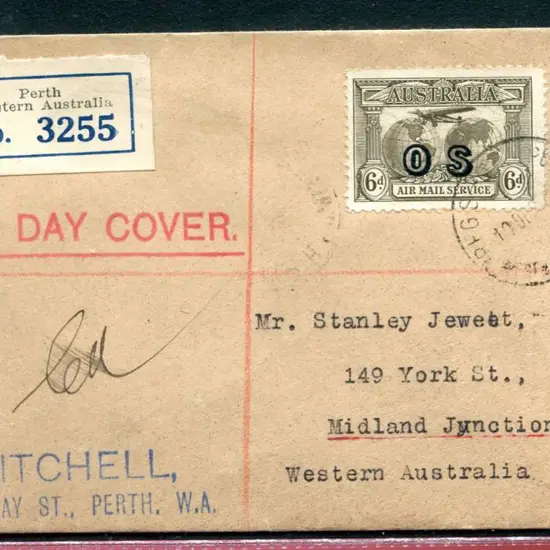 1931 (10th Dec) 6d Kingsford Smith Airmail ovptd ...