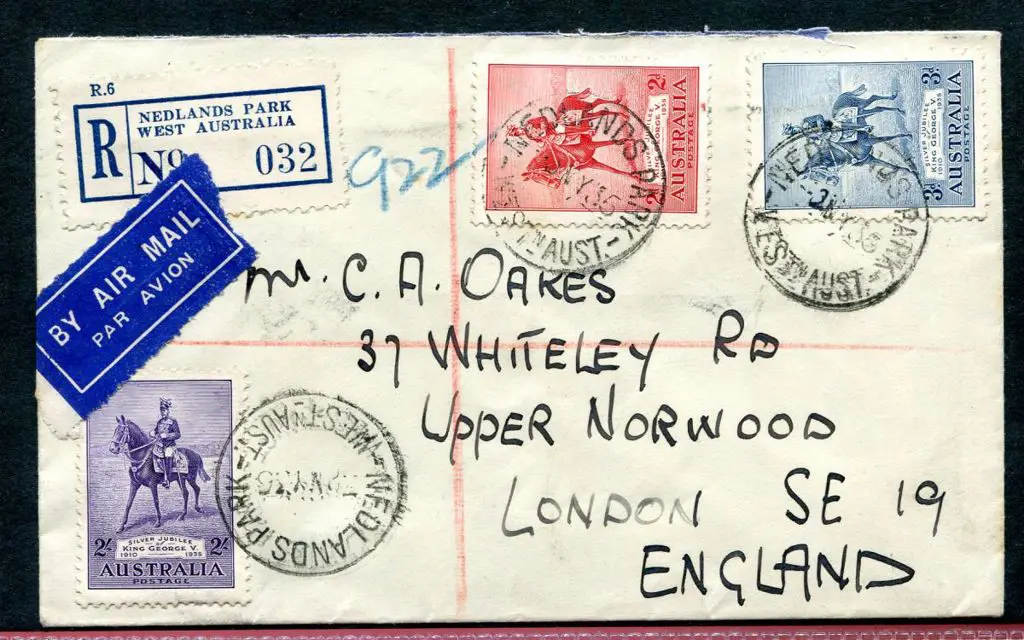 1935 (2nd May) KGV Silver Jubilee set of 3 tied by ... Image 1++