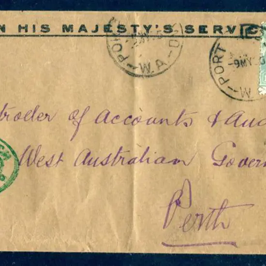 1935 (9th May) "On His Majesty's Service" long env ...