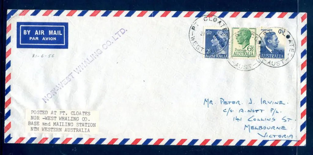 1956 (21st June) Nor-West Whaling Co. Ltd Air Mail ... Image 1++
