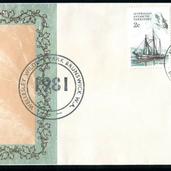 1981 (9th Sept) Bunbury pmkd AAT pair on env with ...