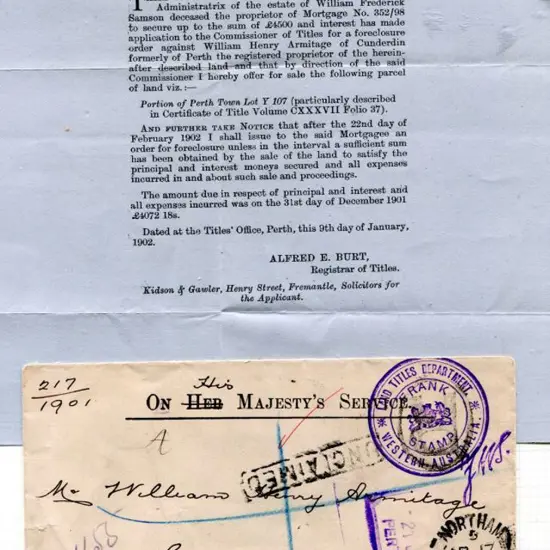 1902 (17th Apr) small "On Her Majesty's Service" ...