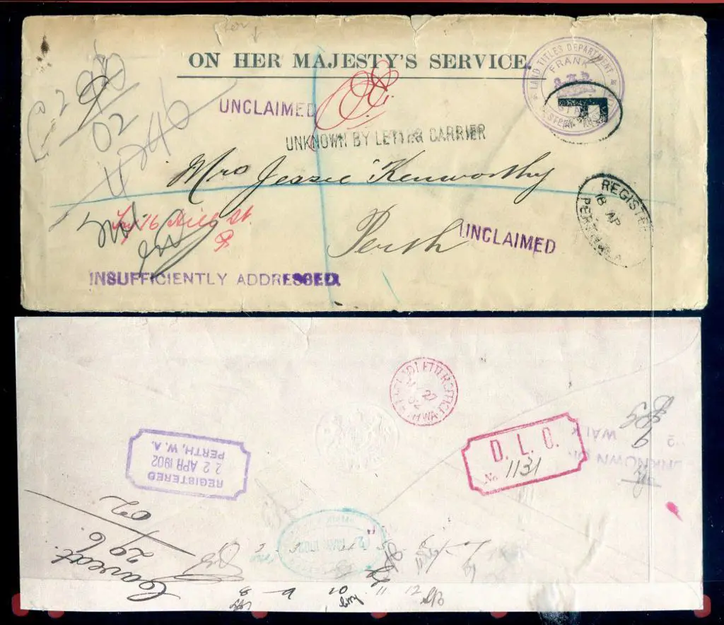 1902 (18th Apr) "On Her Majesty's Service" long ... Image 1++