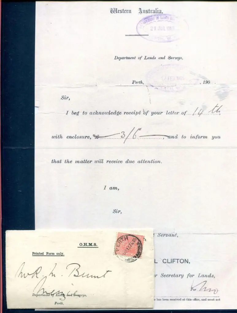 1905 (11th Feb) Department of Lands & Survey 2 ... Image 1++