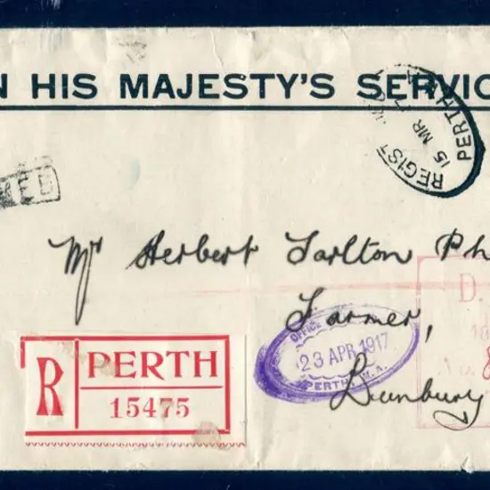 1917 (15th Mar) OHMS Registered Land Titles Office ...