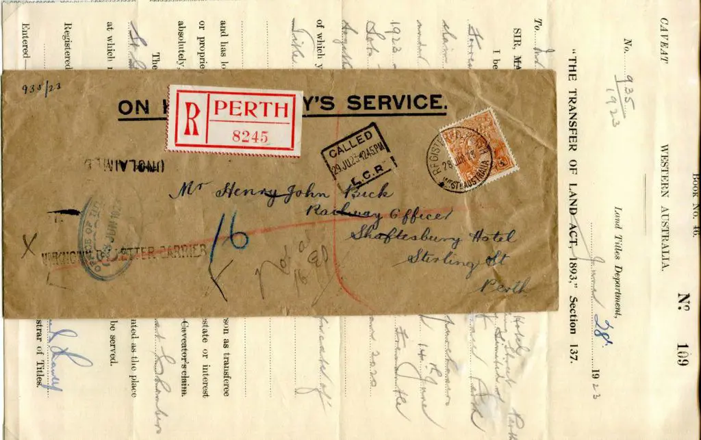 1923 (28th Jun) OHMS env with "ON HIS MAJESTY'S ... Image 1++