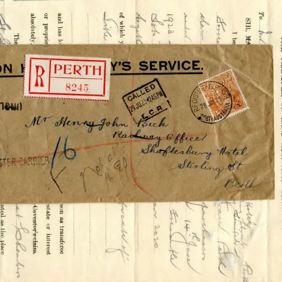 1923 (28th Jun) OHMS env with "ON HIS MAJESTY'S ...