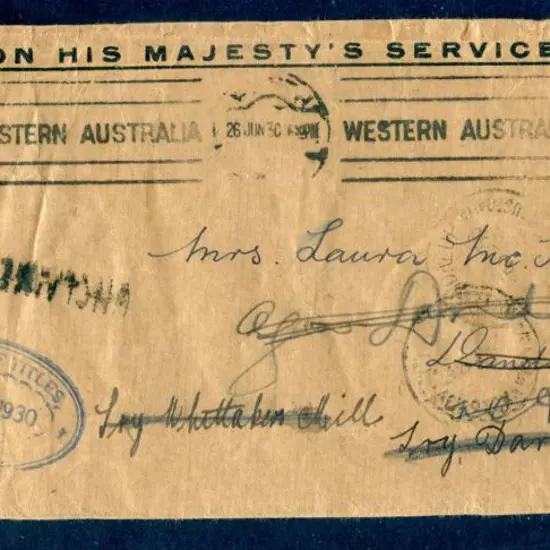 1930 (26th Jun) "ON HIS MAJESTY'S SERVICE" in ...