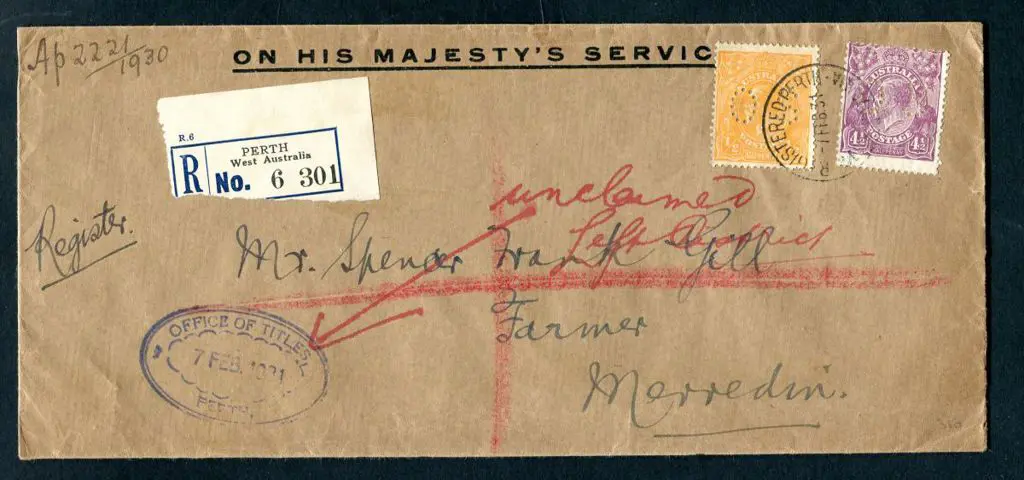 1931 (7th Feb) OHMS Office of Titles hand ... Image 1++