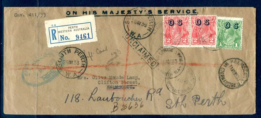 1933 (9th May) "ON HIS MAJESTY'S SERVICE" Land ... Image 1++