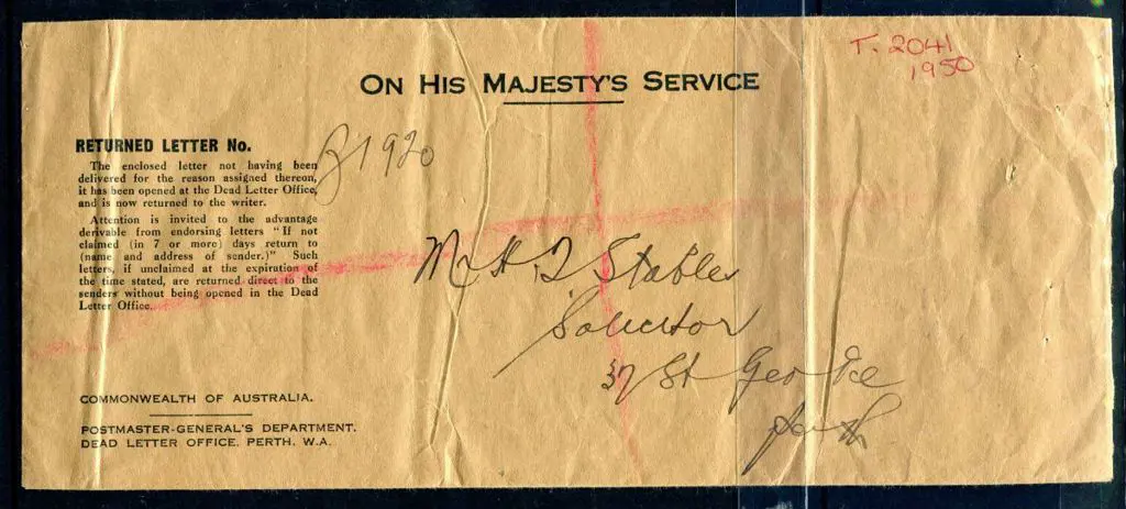 1945 (12th Dec) Registered OHMS ... Image 1++
