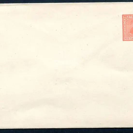 1902 1d rose swan env. Extremely fine. EN1
