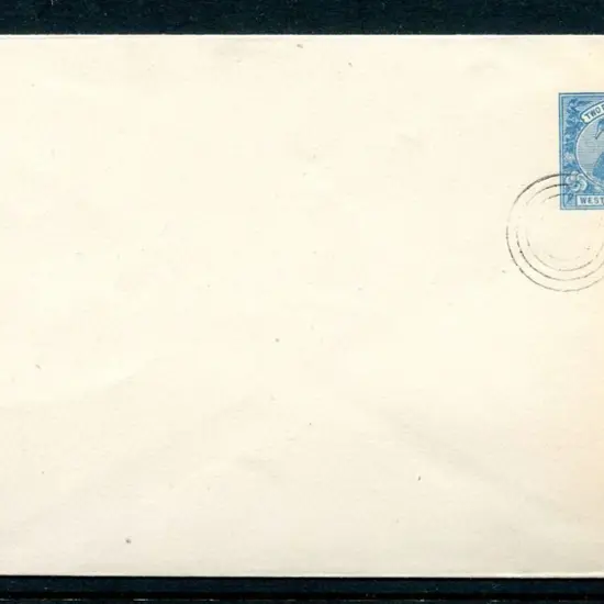 1902 2½d blue swan env with 4 ring CTO with UPU ...