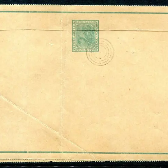 1903 ½d green wrapper with UPU 4R cancel (WR3). ...
