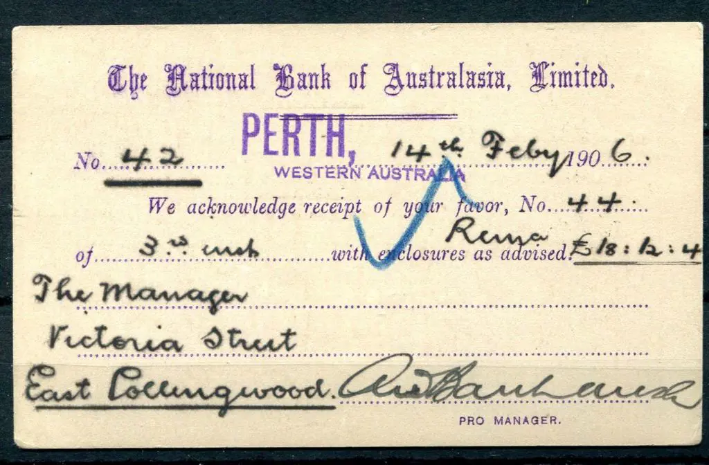 1903 1d blue Postcard PC 10B imprinted on back for ... Image 1++