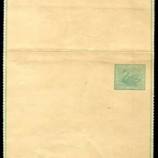 1905 ½d green wrapper with line rouletted side ...
