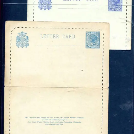 1905 2d lettercard (LC4) in ultramarine printing ...