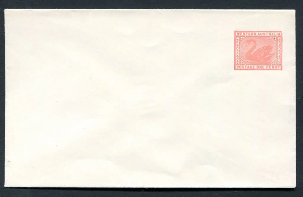 1909 1d rose-pink swan, large Die env. Superb ... Image 1++