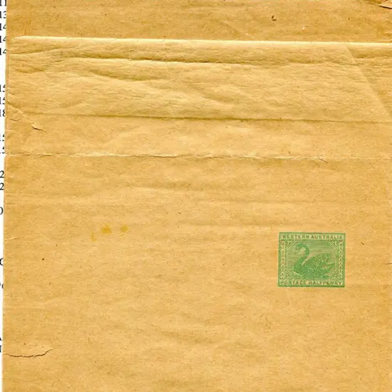 1910 ½d green wrapper (WR5.1) Clean unused with ...