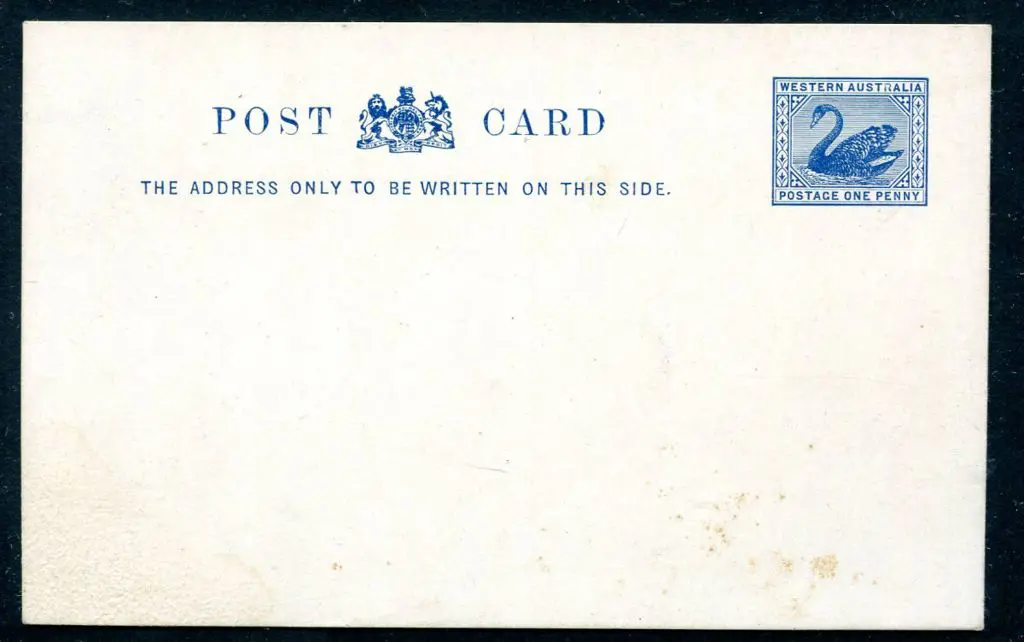 1910 1d steel-blue Postcard on surfaced paper ... Image 1++