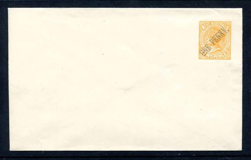 1912 "ONE PENNY" surcharge on 2d yellow-orange ... Image 1++