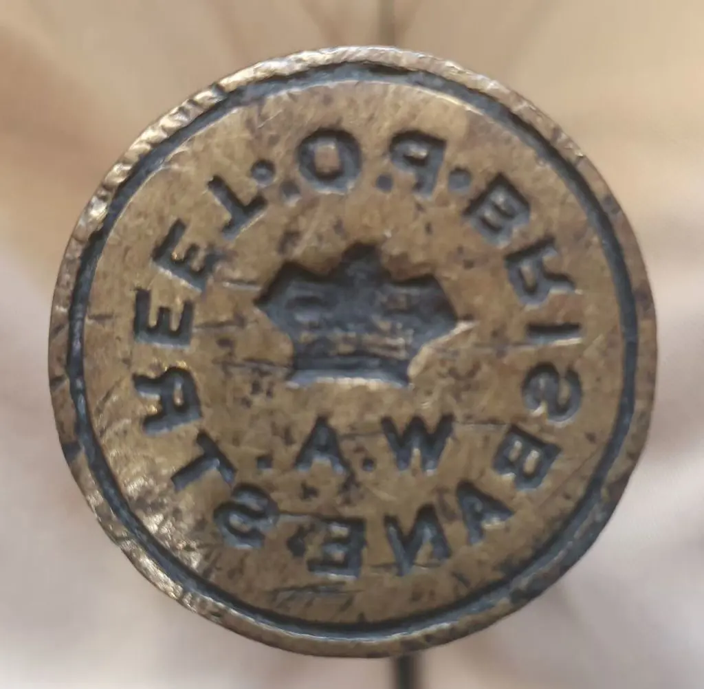 Brisbane Street P.O. W.A. Aged 9.5cm handle with ... Image 1++