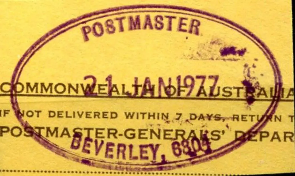 Beverley Postmaster ORS1 with 6304 postcode dated ... Image 1++