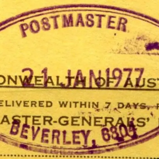 Beverley Postmaster ORS1 with 6304 postcode dated ...