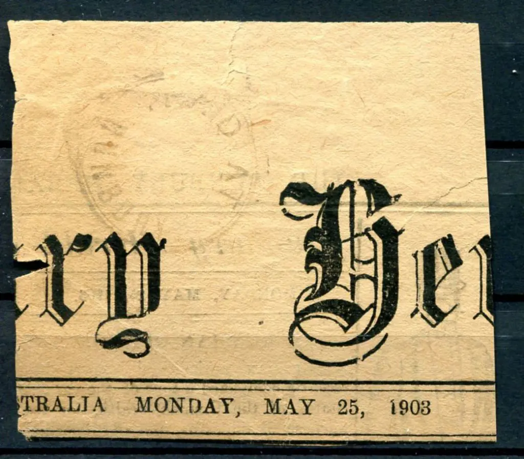 Bunbury PAID AT PD RS on piece of the Bunbury ... Image 1++