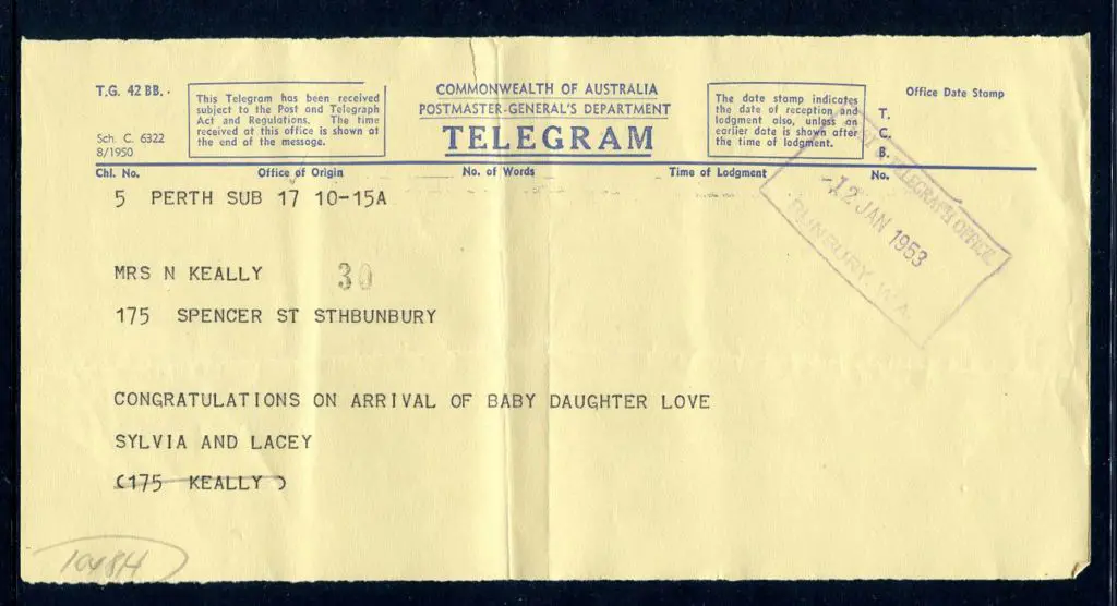 Bunbury Post & Telegraph Office Rectangular rubber ... Image 1++