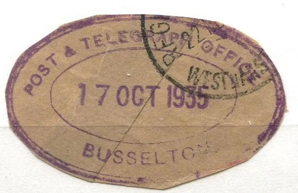 Busselton Post & Telegraph Office ORS2 Cut out on ... Image 1++