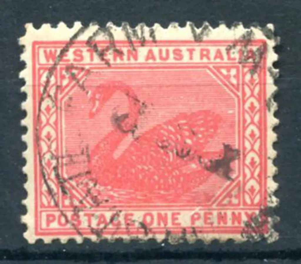 Chapman State Farm CL 28 on 1d red swan. 75% ... Image 1++