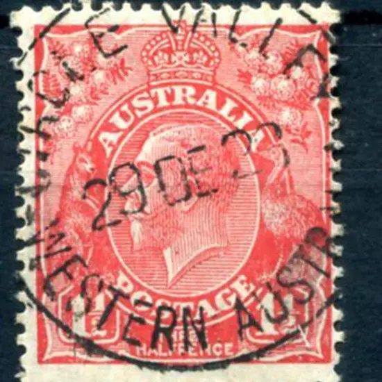 Circle Valley A29 Quality 85% strike on 1½d red ...