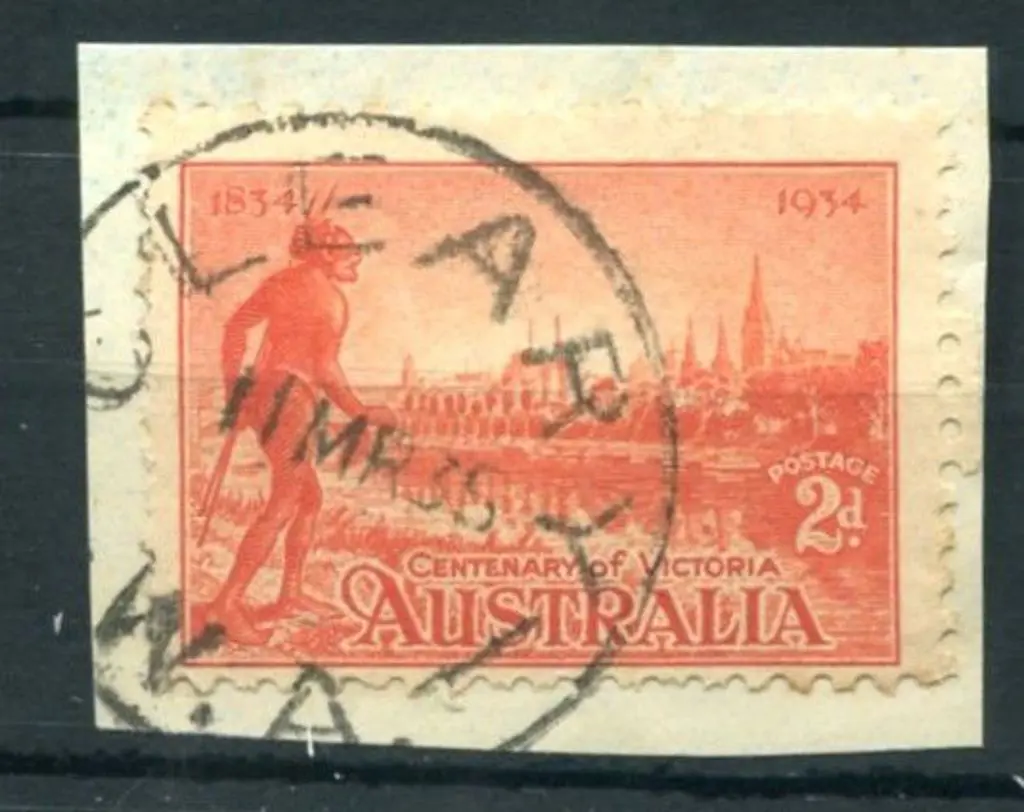 Cleary C30 90% upright strike on 2d Vic Cent on ... Image 1++