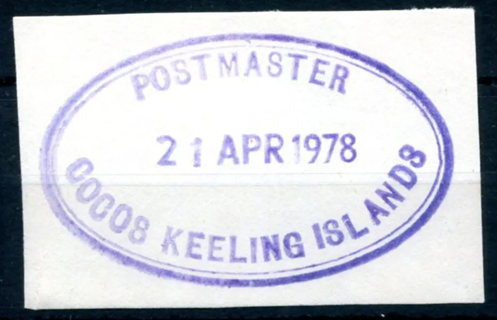 Cocos Keeling Islands Postmaster ORS1 on piece for ... Image 1++