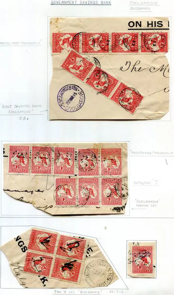 Coolgardie Savings Bank SBV on large OHMS envelope ... Image 1++