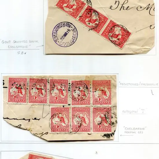 Coolgardie Savings Bank SBV on large OHMS envelope ...