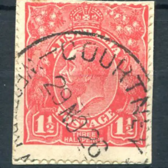 Courtney A31 on 1½d red KGV for 29 NO 26. PMI ...