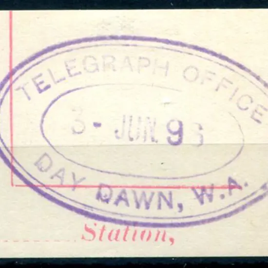 Day Dawn Telegraph Office ORS 2 on piece from ...