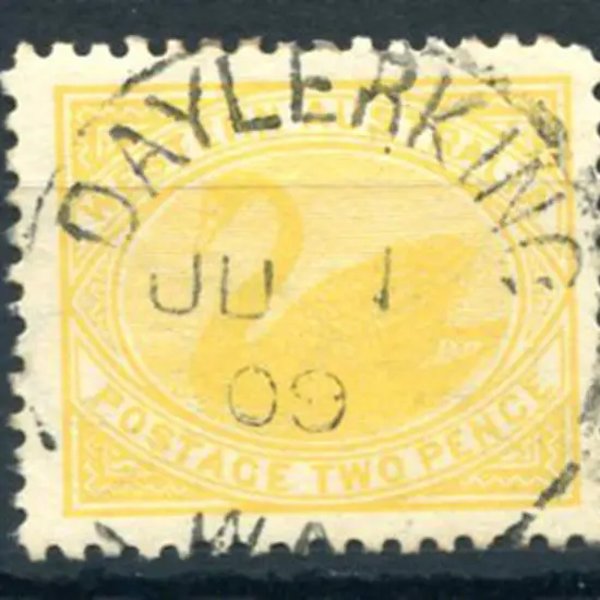 Daylerking 3a on 2d yellow swan dated JU 1 09. PMI ...