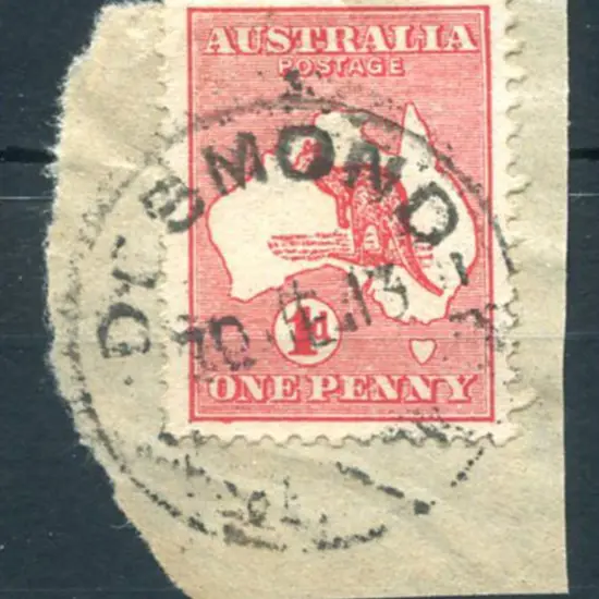 Desmond D28 on 1d kangaroo on piece dated 20 JE ...