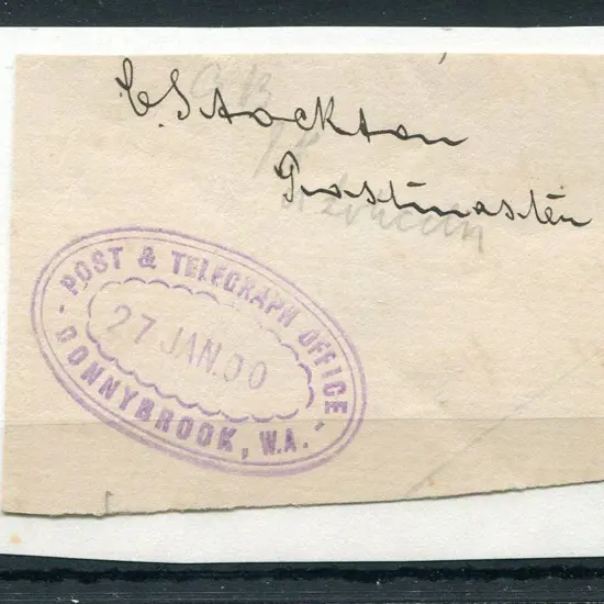 Donnybrook W.A. Post & Telegraph Office ORS3 Fine ...