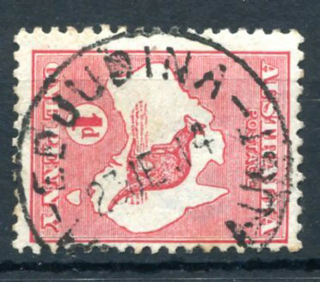 Edjudina B28 on 1d red kangaroo for 23 JE 14. A ... Image 1++