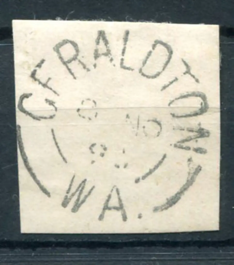 Geraldton 2a Complete impression on piece dated 8 ... Image 1++