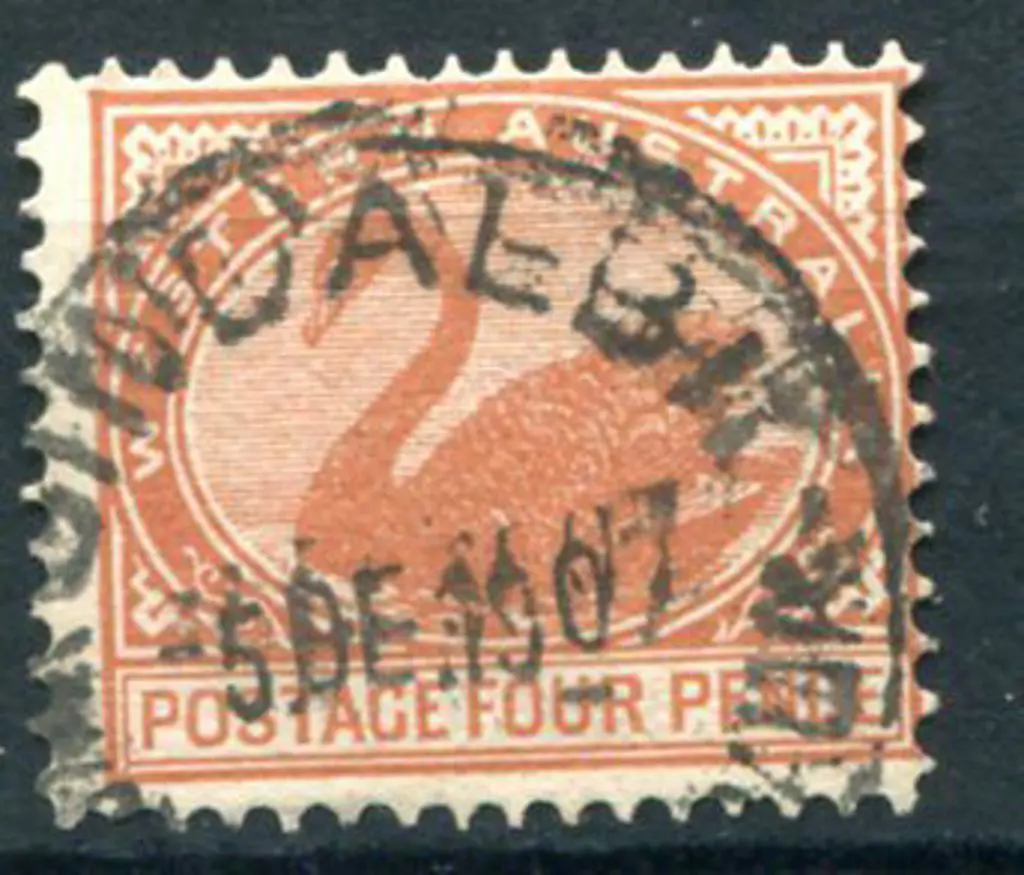 Gindalbie A27 70% strike on 4d chestnut swan dated ... Image 1++