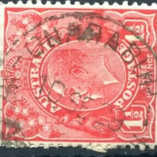 Gnarabup A30 on 1½d red KGV for 10 SE 29. PMI date ...